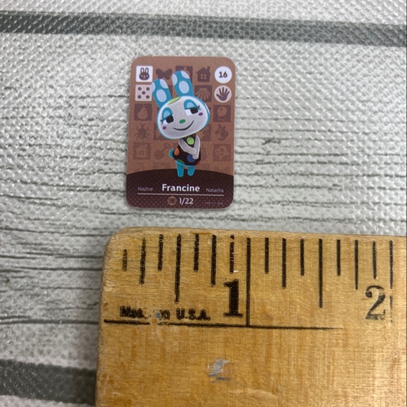Animal Crossing Amiibo Francine Mini NFC Card. Scan in Villager ACNH Switch - Picture 4 of 5